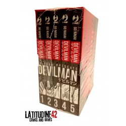 FUMETTI MANGA J POP SERIE COMPLETA DEVILMAN 1/5 - BOX GO NAGAI NUOVI ITALIANO