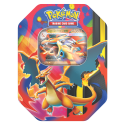 POKèMON CARD GAME TIN DA COLLEZIONE MEGACHARIZARD Y EX 4 PACK ITALIANO SEALED