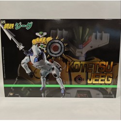 KOTETSU JEEG & PANTHEROID KING ARTS DIECAST FIGURE 25CM IN BROWN BOX NUOVO