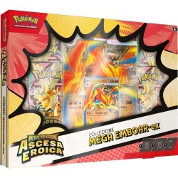 POKèMON CARD GAME COLLEZIONE ASCESA EROICA MEGA EMBOAR EX 4 PACK ITALIANO SEALED