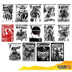 HARSH COMICS SERIE COMPLETA 1/12 + N.13 GIGANTIC IN YOUR FACE COMIX EDIZIONE ITALIANA